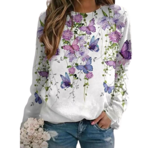 autumn butterfly sweater