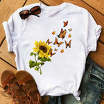 flower Butterfly T Shirt