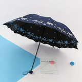 Double-Sided Butterfly Ruffle Edge Umbrella