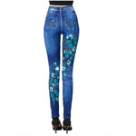 high waisted butterfly leggings design