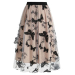 khaki butterfly skirt