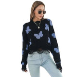 lavender blue butterfly sweater