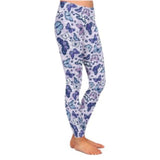 lavender butterfly leggings for women