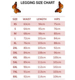 size chart for dark violet butterfly leggings