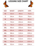 legging size chart for set