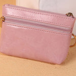 light pink butterfly wallet with key chain