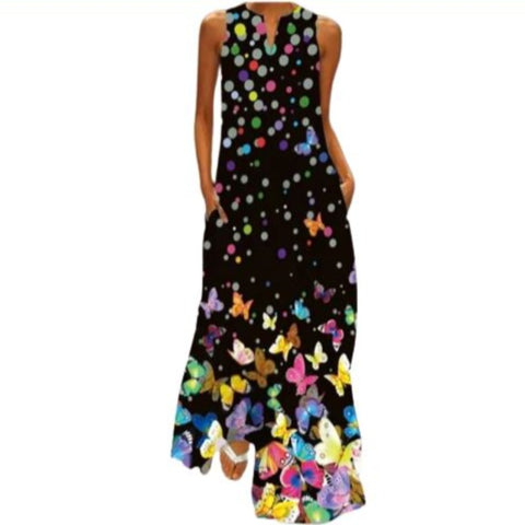 long butterfly dress