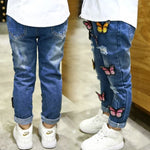 monarch butterfly wide led jeans