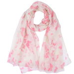 orange abstract butterfly scarf
