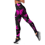 pink butterfly leggings