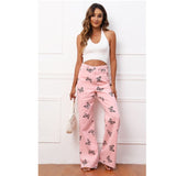 pink butterfly pants for ladies