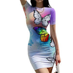 rainbow butterfly dress