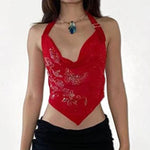 Red Butterfly cool Tank Top