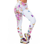 rose and butterfly leggings for women