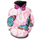 rose butterfly sweatshirt