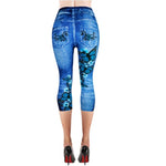 short butterfly leggings for women