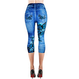 short butterfly leggings for women