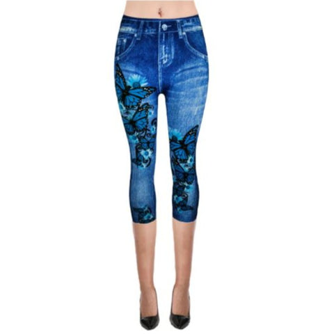 short butterfly leggings