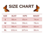 size chart for New Butterfly Jumpsuit