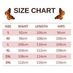 size chart for grey butterfly pants
