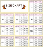 size chart for Beige Butterfly Bra
