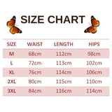size chart for brown butterfly pants