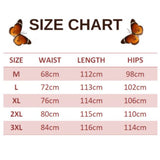 size chart for black butterfly pants
