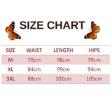 size chart for chameleon butterfly leggings