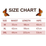 size chart for lavender butterfly leggings