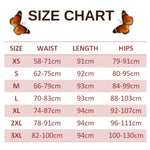 size chart for malachite butterfly leggings