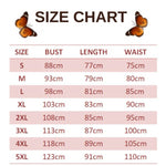 size chart for navy butterfly tight dress