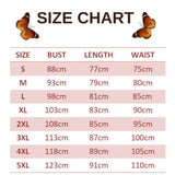 size chart for navy butterfly tight dress