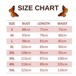 size chart for malachite butterfly dress