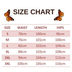 size chart for fritillary butterfly imitation jean