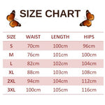 size chart for cloudywing butterfly imitation jeans