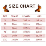 size chart for delias butterfly imitation jeans