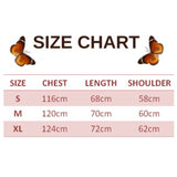 size chart for navy blue butterfly sweater