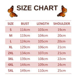 size chart for pink butterfly dress