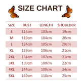 size chart for dodgerblue butterfly dress