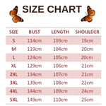 size chart for lawngreen butterfly dress
