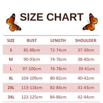 size chart for colias butterfly dress