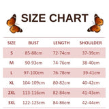 size chart for colias butterfly dress