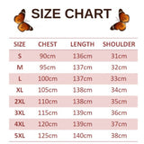 size chart for black butterfly dress