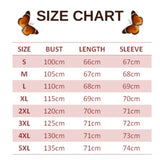 size chart for medium purple butterfly sweater