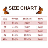 size chart for milkweed butterfly leggings