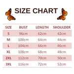 size chart for wood trunk butterfly sweater