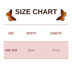 size chart for Y2k Sequin Butterfly Top
