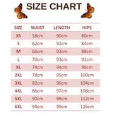 size chart for fuchsia butterfly leggings