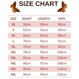 size chart for navy butterfly leggings