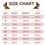 size chart for white butterfly jeans
